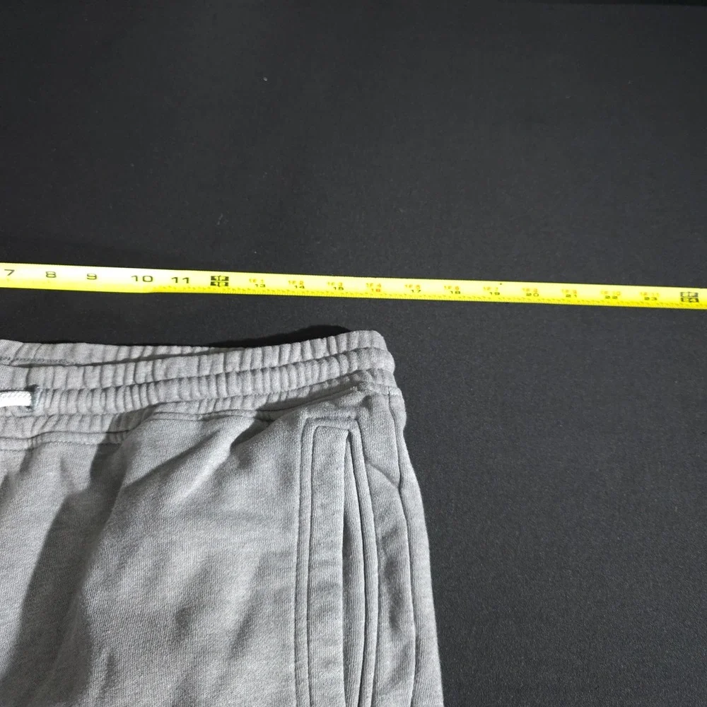 The North Face Joggers Mens L Gray Fleece Sweatpants Box Logo Drawstring Pant